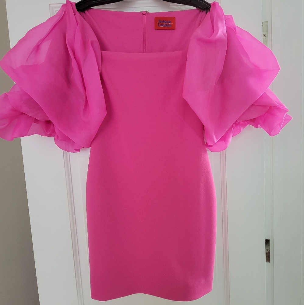 Solace London Fuchsia Cocktail Dress